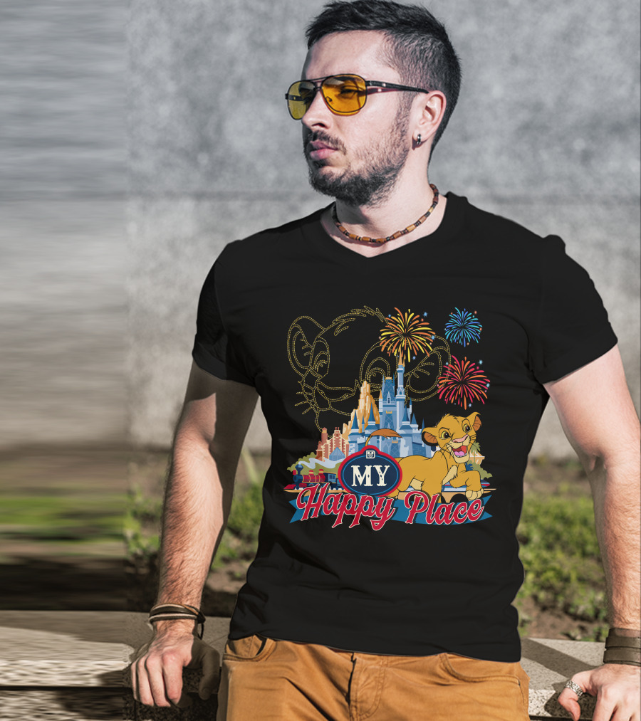 Simba My Happy Place Fireworks Magic Castle T-Shirt