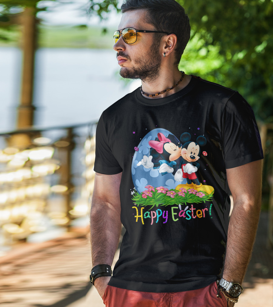Happy Easter Mickey And Minnie T-Shirt