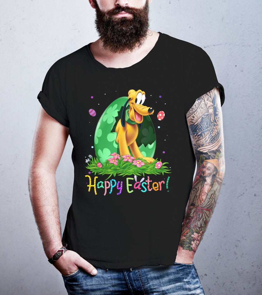 Happy Easter Pluto Disney Easter Egg Hunt T-Shirt