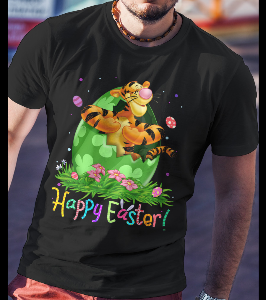 Tigger Happy Easter Egg Hunt Celebration T-Shirt
