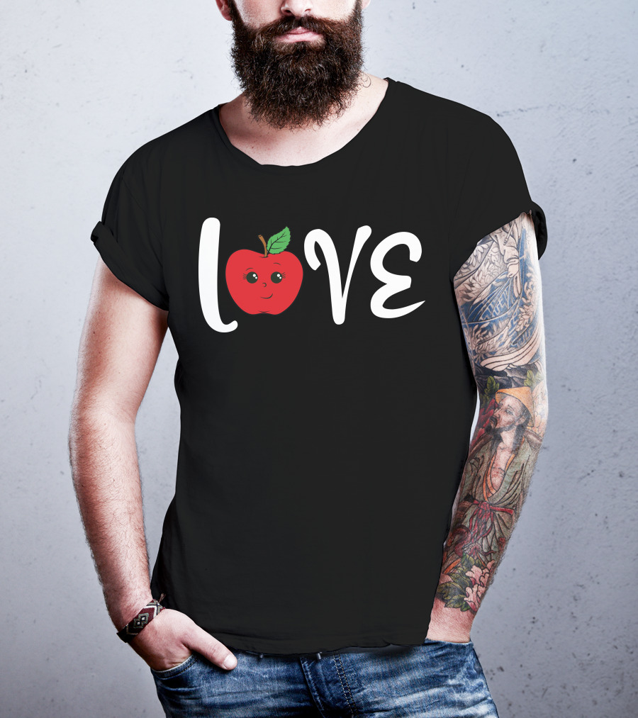 Love Cute Apple Emoji T-Shirt