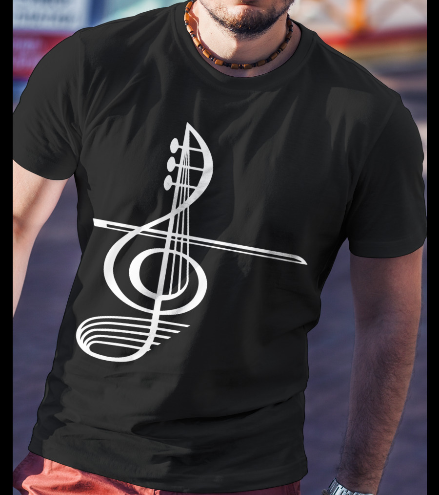 VIOLA Musical Treble Clef Strings T-Shirt