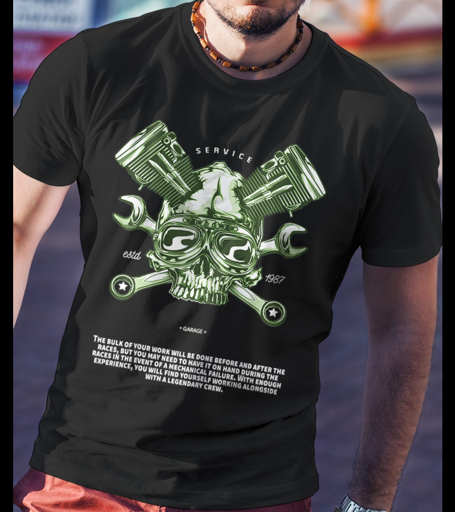 Service Garage Estd 1987 Mechanical Failure Legendary Crew Experience T-Shirt