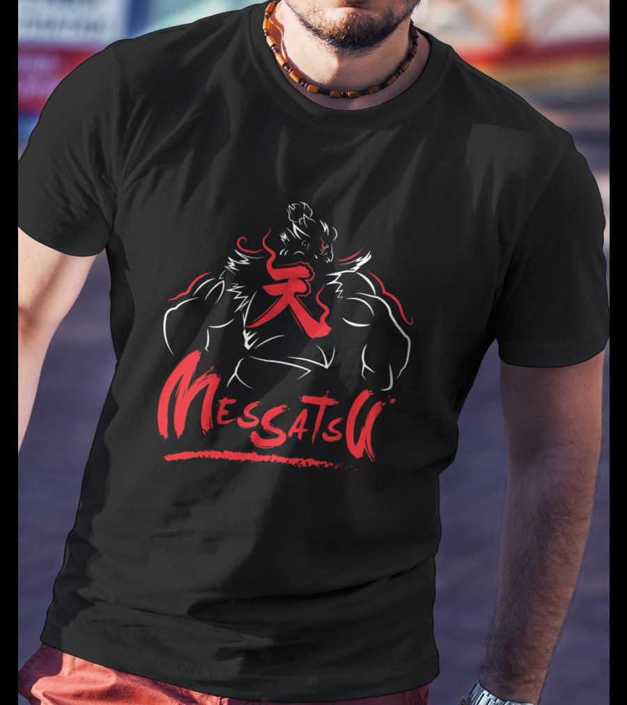 Akuma Messatsu Red Kanji Martial Art Power T-Shirt