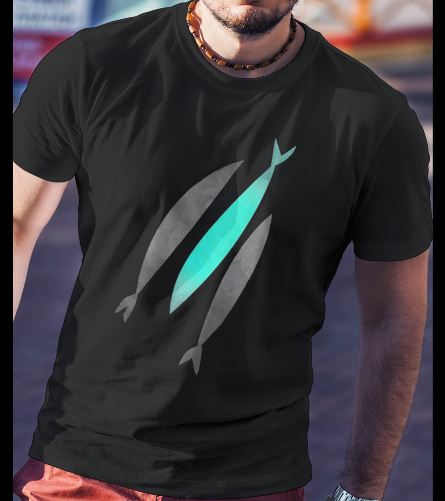 Three Fish Minimalist Abstract Trio T-Shirt