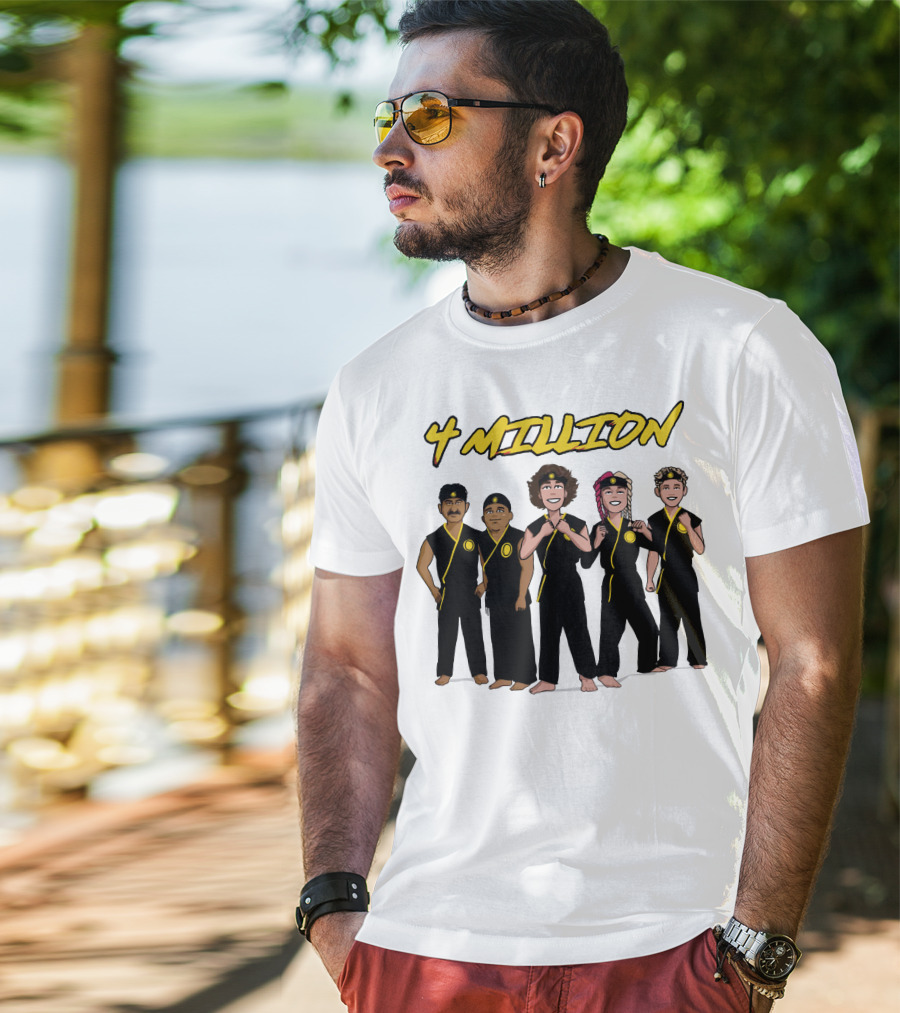 4 Million Karate Squad Celebrating Subscribers T-Shirt