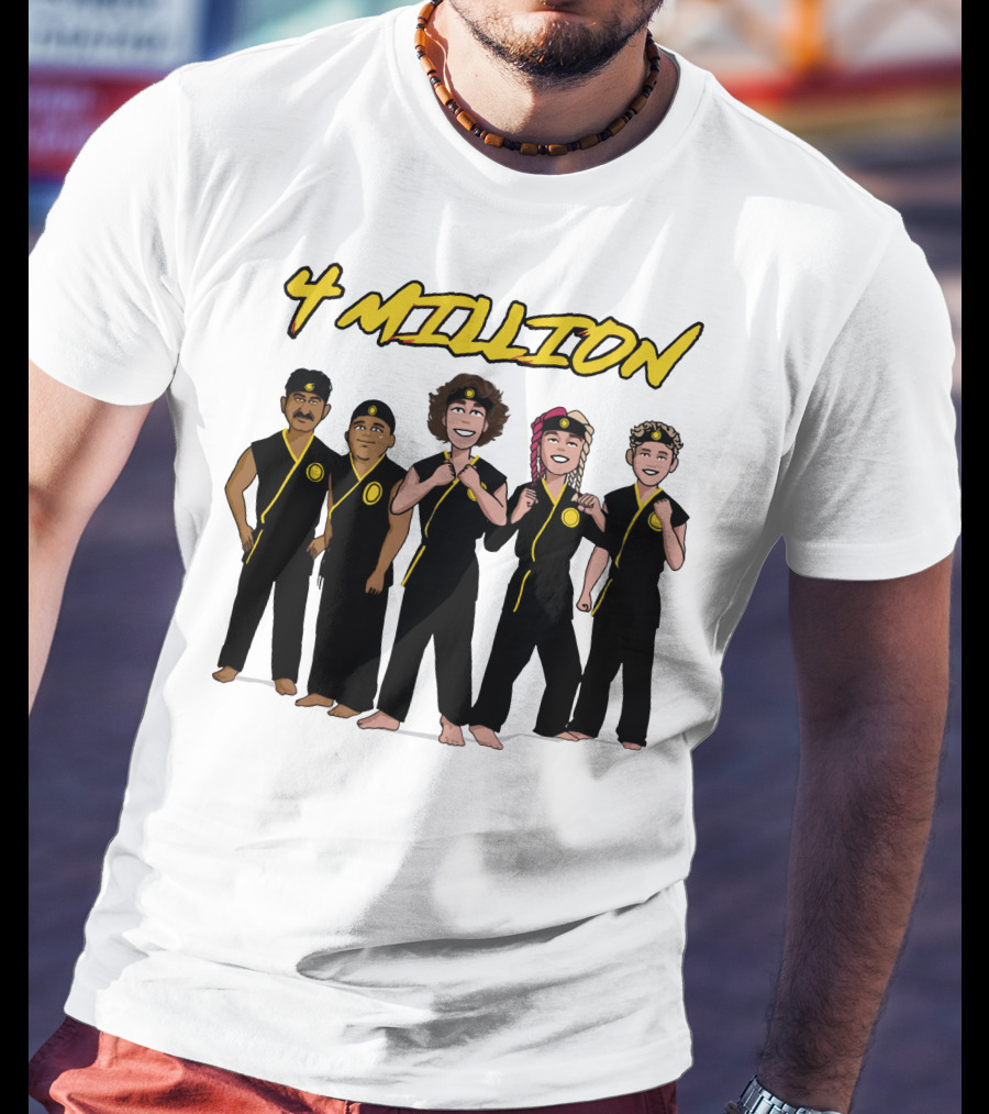 4 Million Karate Squad Celebrating Subscribers T-Shirt