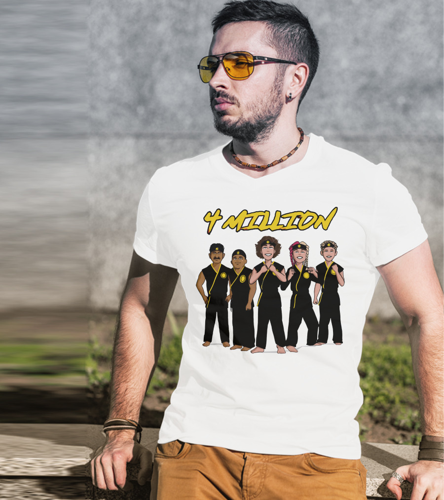 4 Million Karate Squad Celebrating Subscribers T-Shirt