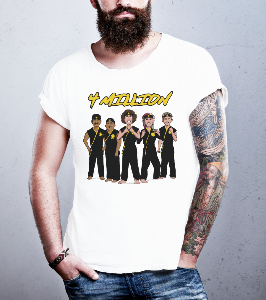 4 Million Karate Squad Celebrating Subscribers T-Shirt