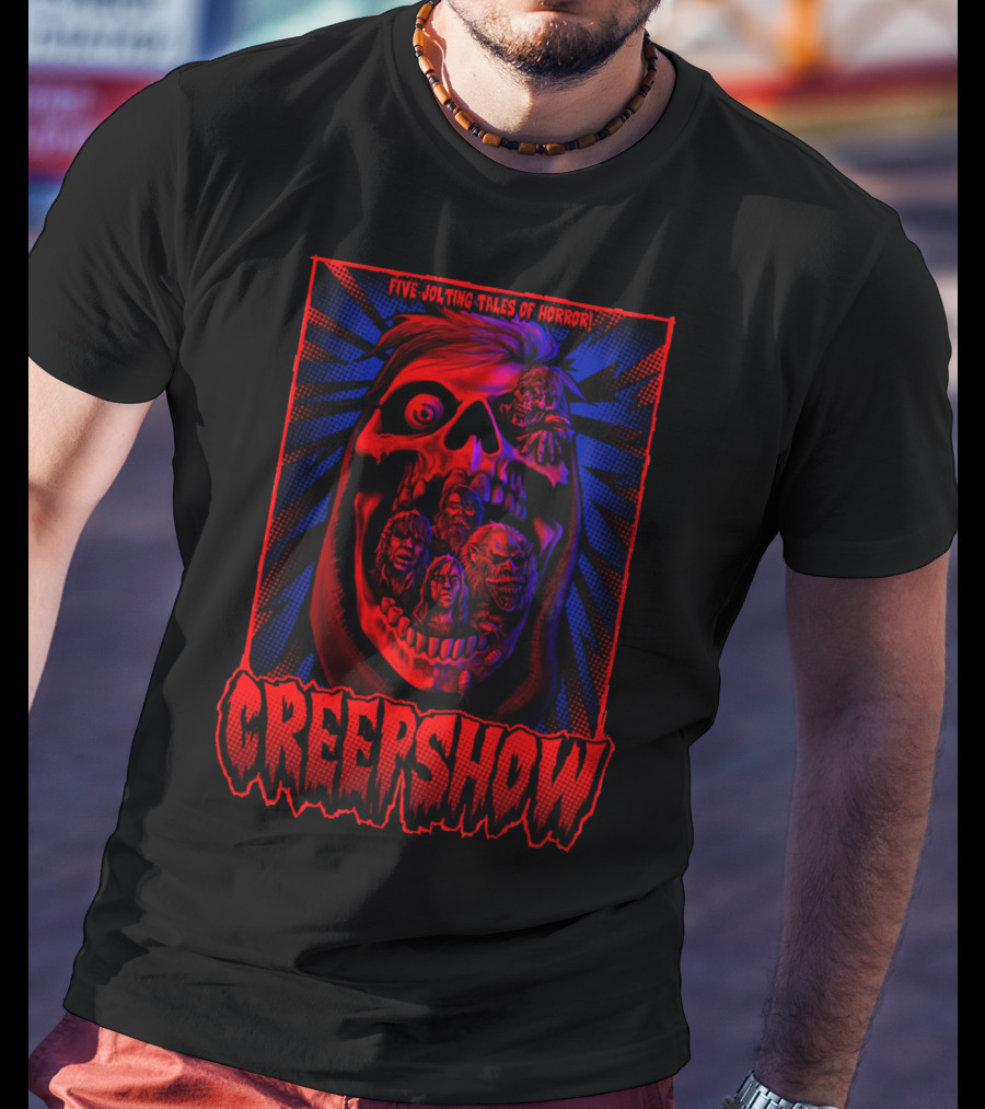 Creepshow Five Jolting Tales Of Horror Creepskull T-Shirt