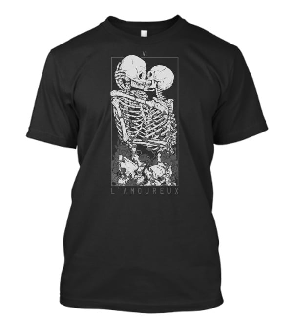 VI L'Amoureux Les Amoureux Classique Skeleton Embrace T-Shirt