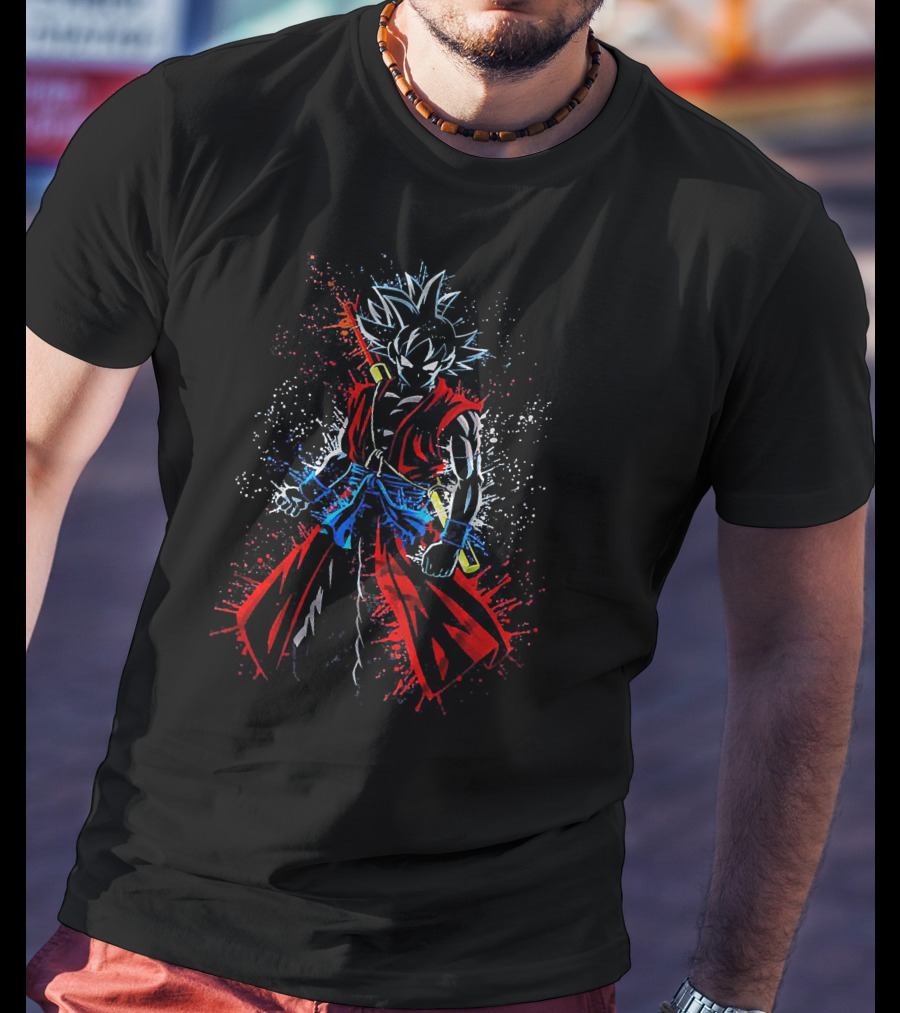 Goku Super Saiyan Warrior Art From Dragonball Series T-Shirt