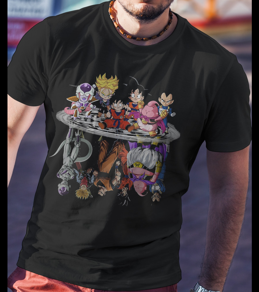 Goku Super Dragonball Characters Reflection Frieza Majin Vegeta 1589213 T-Shirt