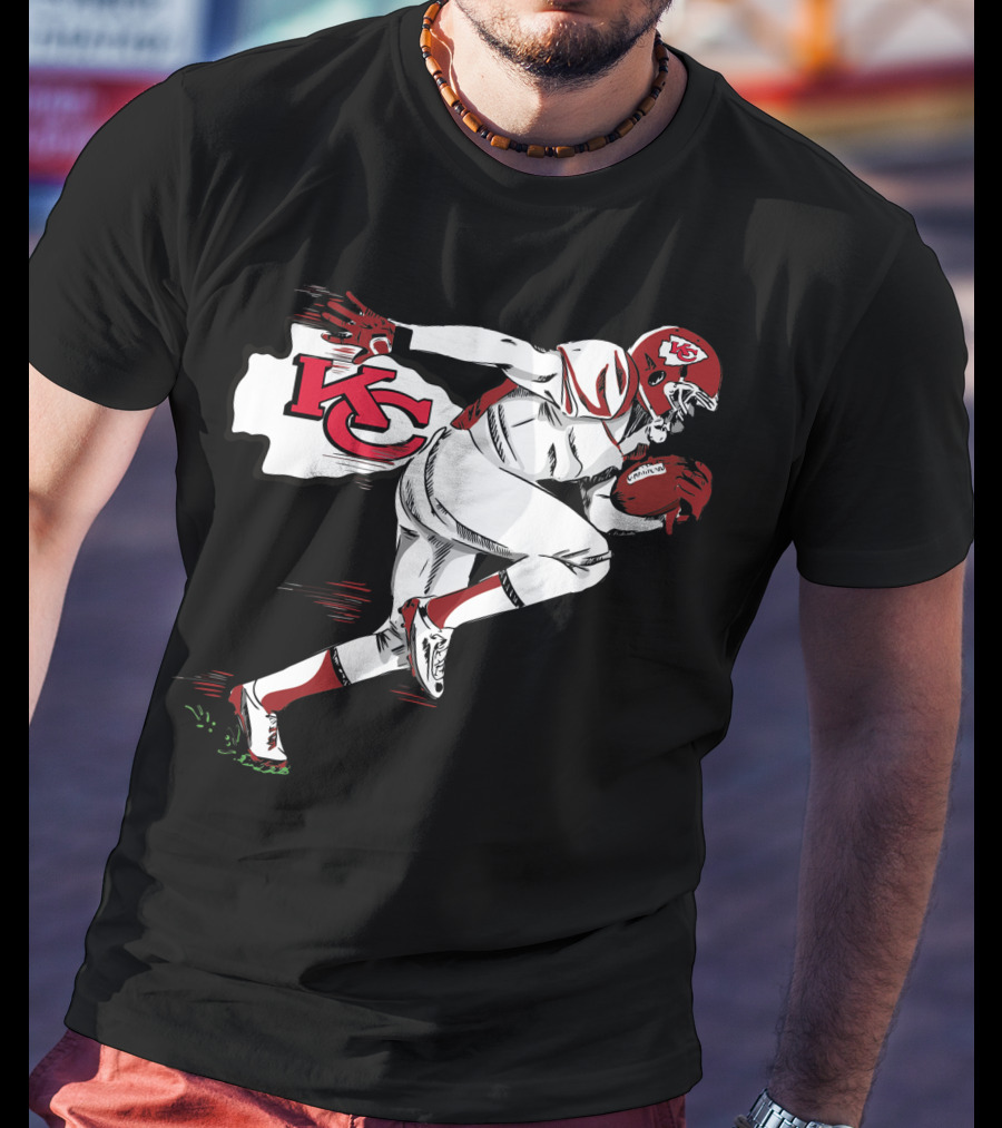 Kansas City Chiefs KC Football Player Action T-Shirt