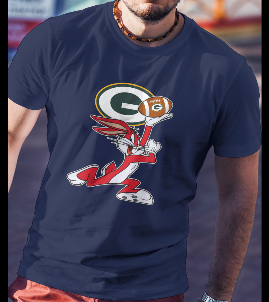 Green Bay Packers Bunny Football T-Shirt