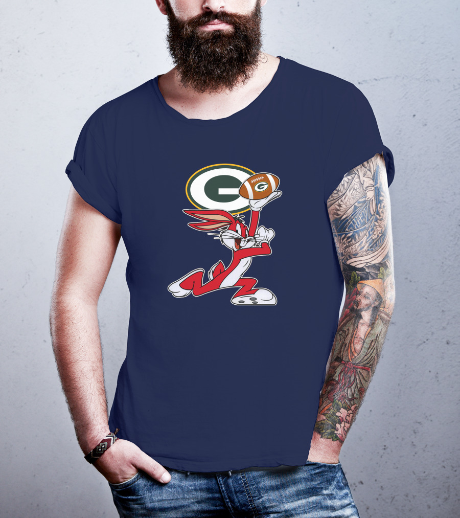Green Bay Packers Bunny Football T-Shirt