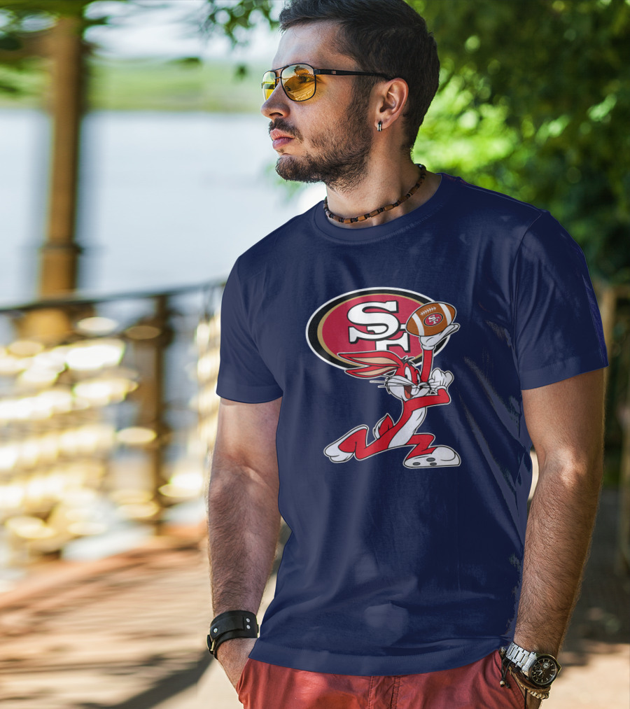 San Francisco 49ers Bugs Bunny Football T-Shirt