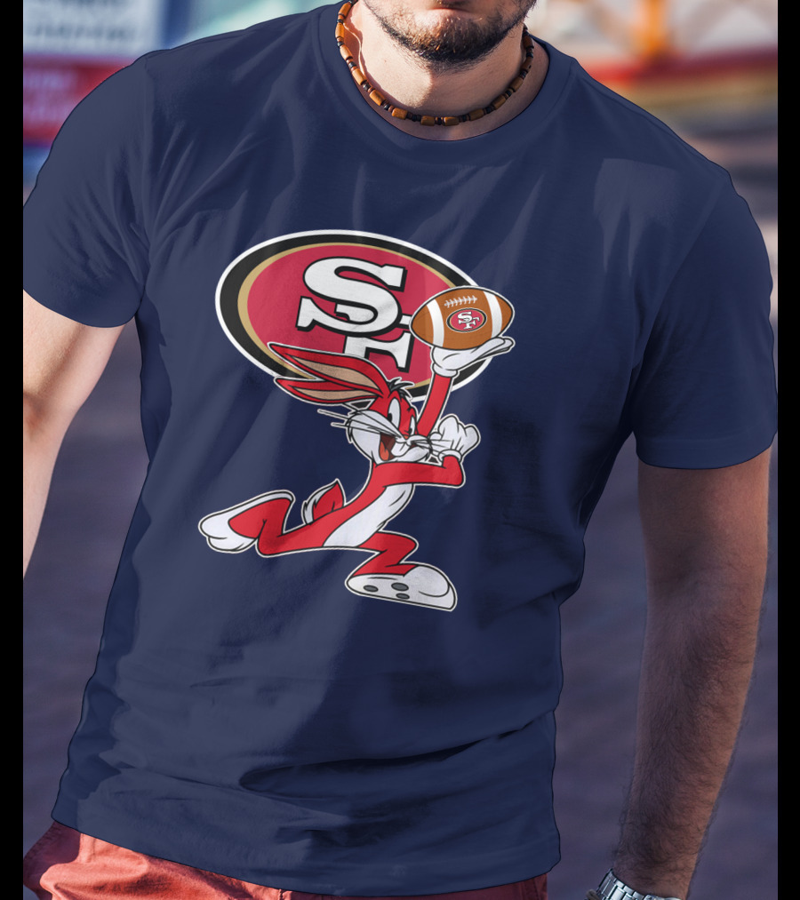 San Francisco 49ers Bugs Bunny Football T-Shirt