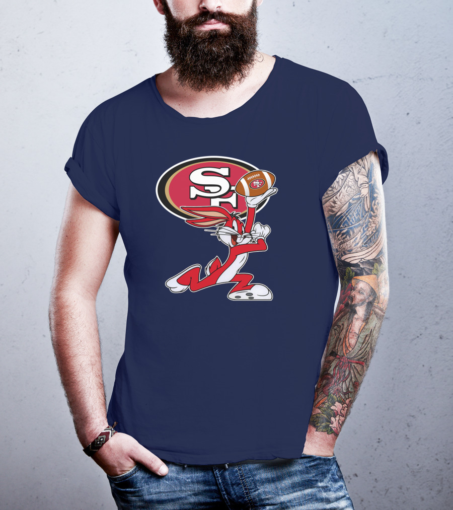 San Francisco 49ers Bugs Bunny Football T-Shirt