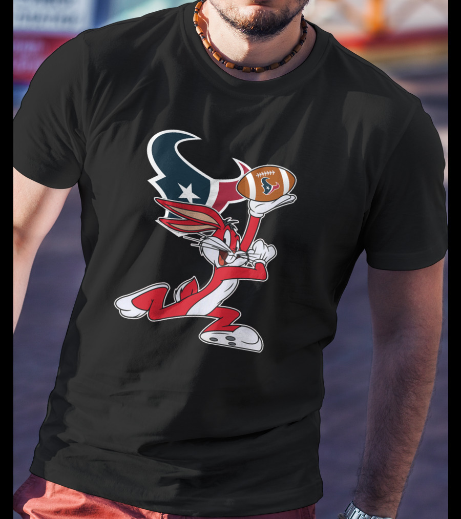 Houston Texans Bugs Bunny Chiefs Football T-Shirt
