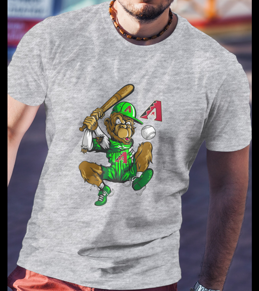 Arizona Diamondbacks Baseball Monkey Home Run Adventure T-Shirt
