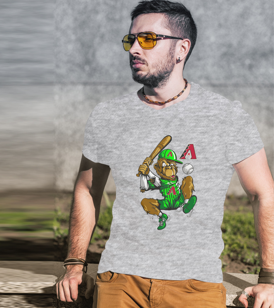 Arizona Diamondbacks Baseball Monkey Home Run Adventure T-Shirt