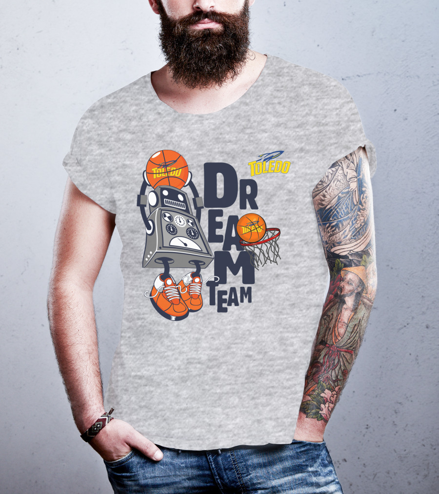 Toledo Rockets Basketball Robot Dream Team T-Shirt