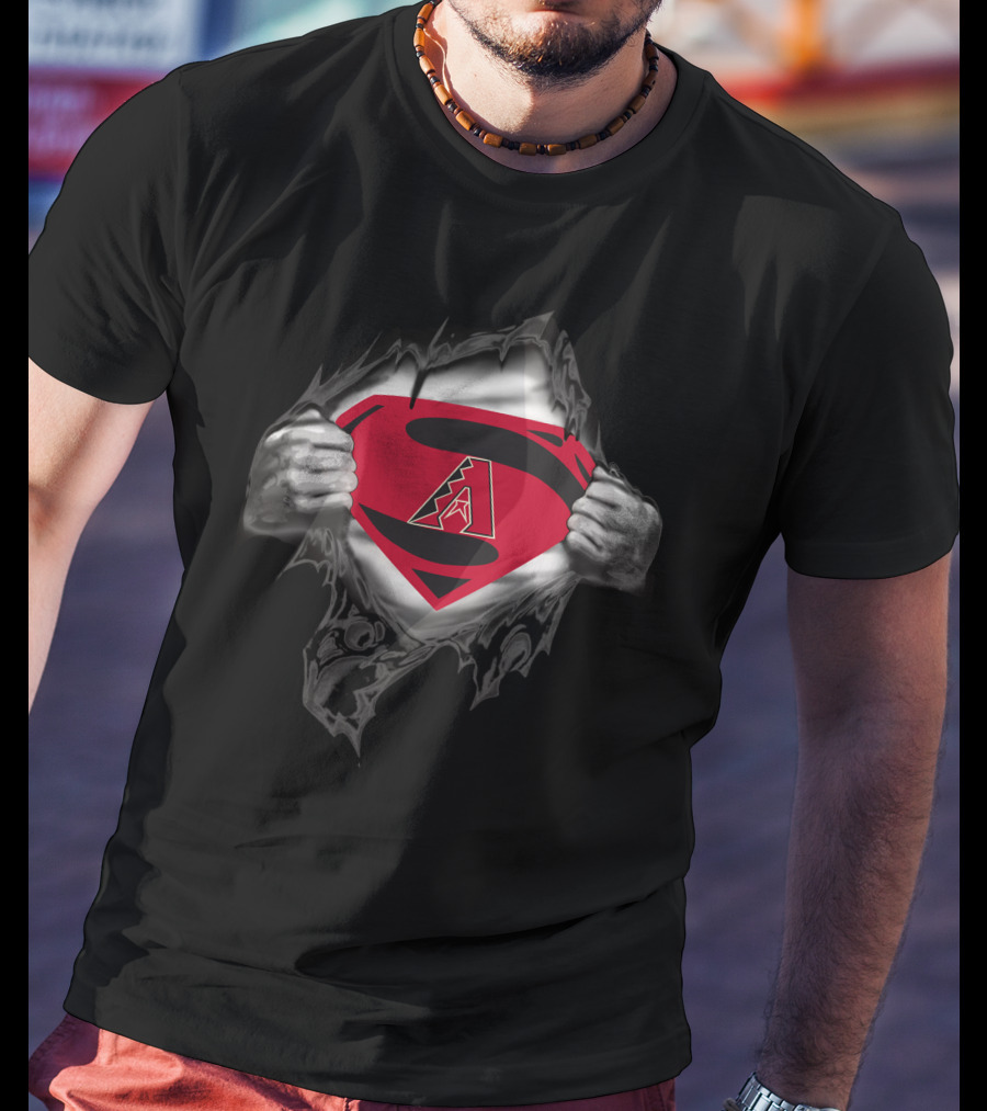 Arizona Diamondbacks Superman Logo Mashup T-Shirt