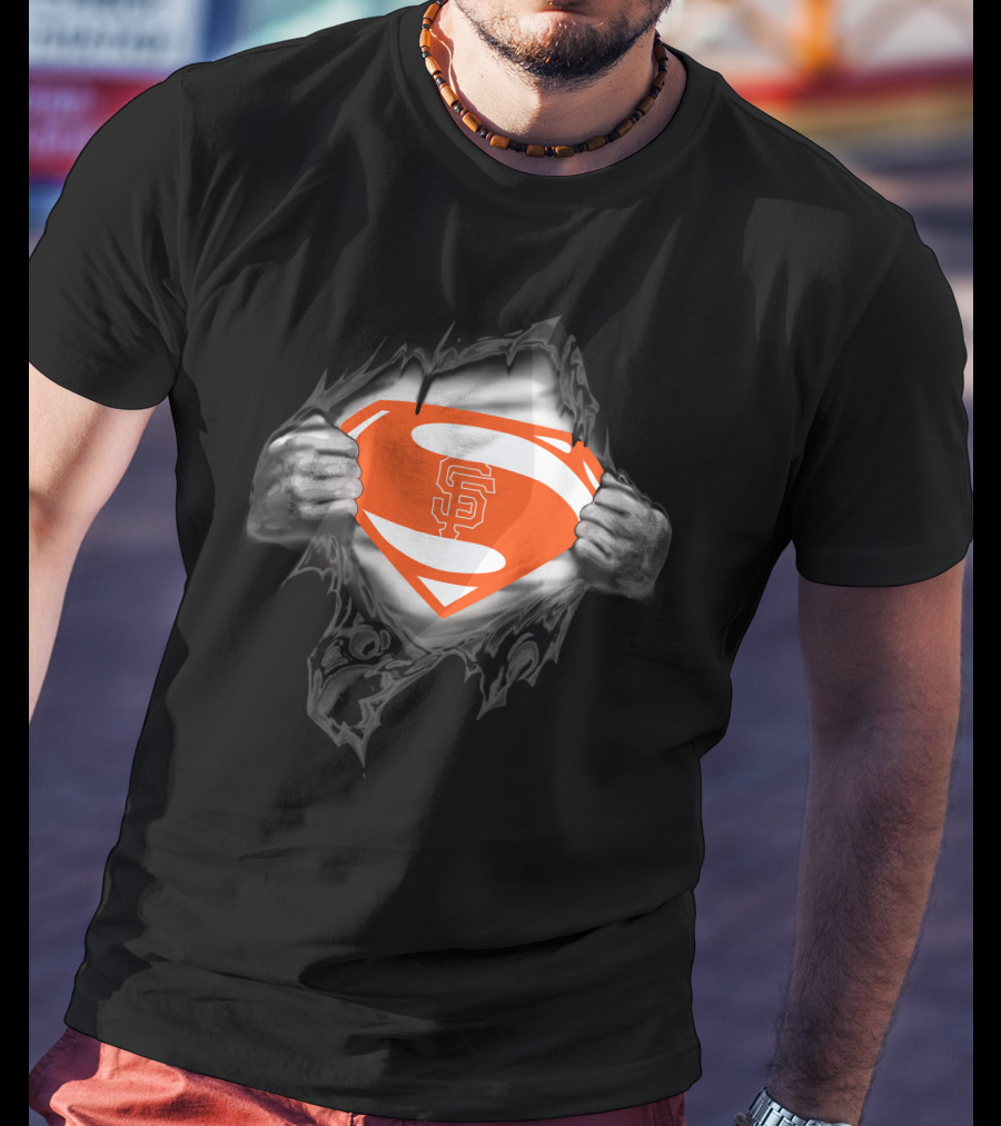 San Francisco Giants Superman Logo Emblem T-Shirt