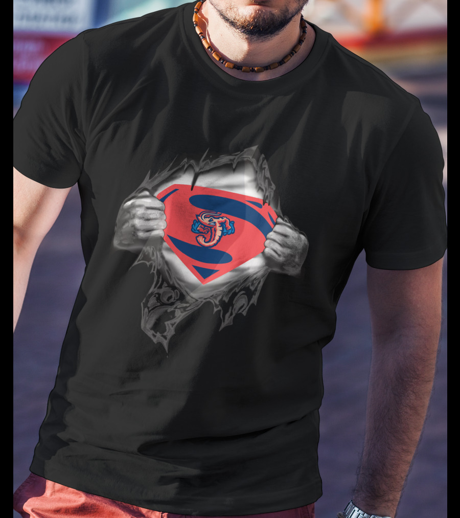 Jacksonville Jumbo Shrimp Super Hero T-Shirt