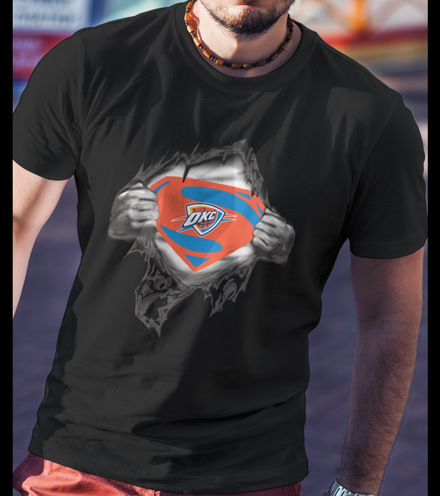 Oklahoma City Thunder OKC Superhero T-Shirt