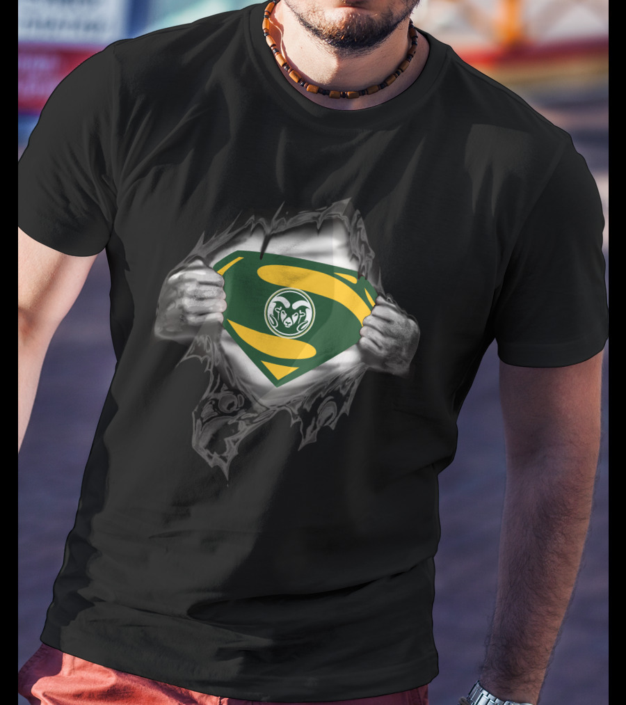 Colorado State University Superman Rams Emblem T-Shirt