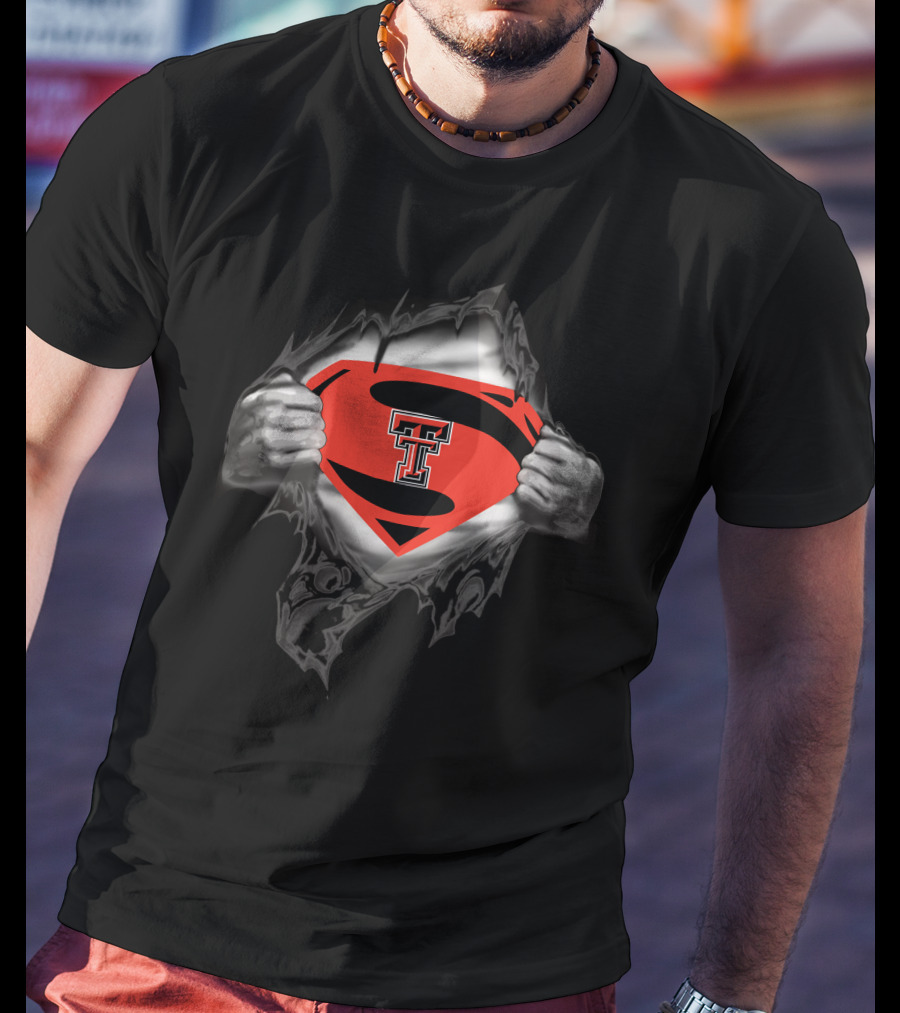 Texas Tech Superman Logo T-Shirt