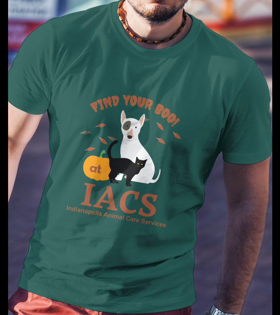 Bonfire Merch Find Your Boo At IACS Indianapolis Animal Care Services T-Shirt