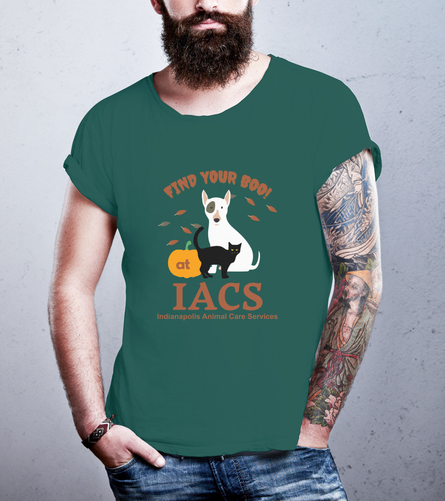 Bonfire Merch Find Your Boo At IACS Indianapolis Animal Care Services T-Shirt