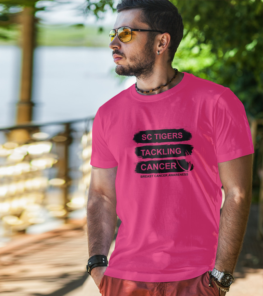 SC Tigers Tackling Cancer Breast Cancer Awareness T-Shirt