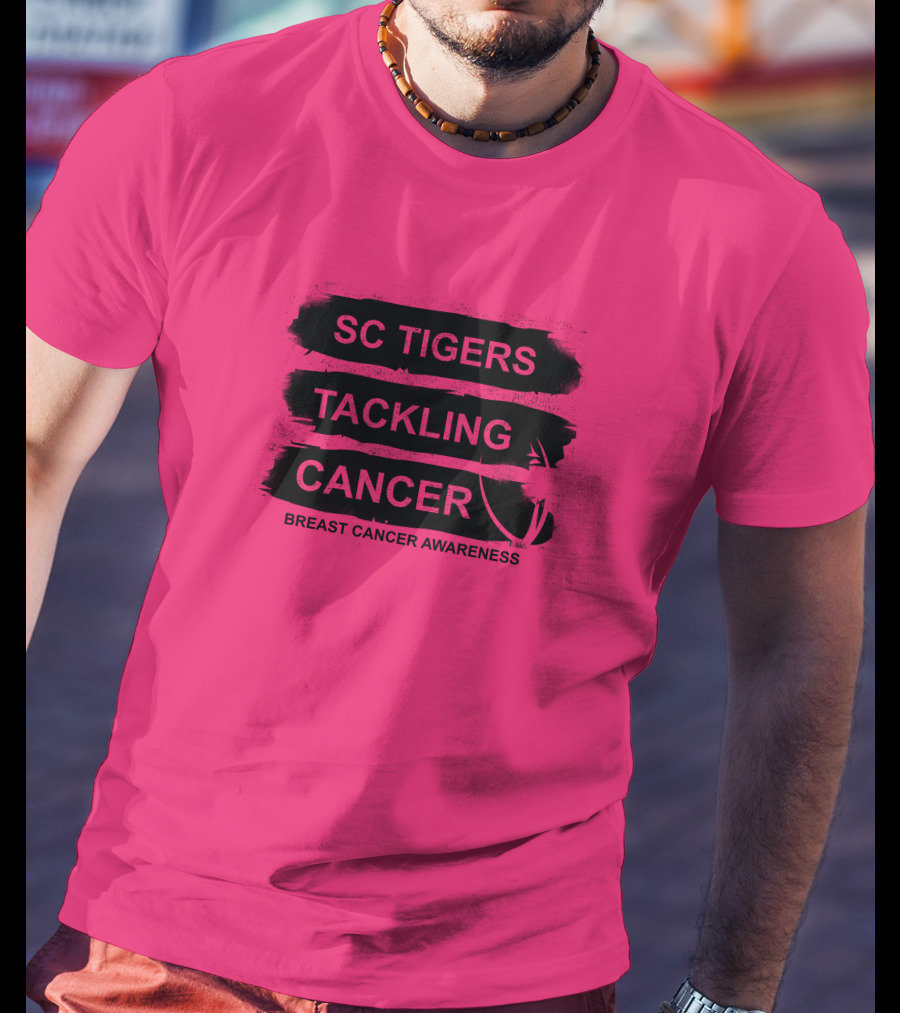 SC Tigers Tackling Cancer Breast Cancer Awareness T-Shirt