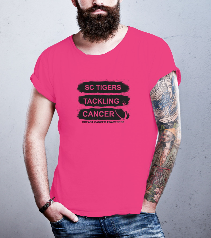 SC Tigers Tackling Cancer Breast Cancer Awareness T-Shirt