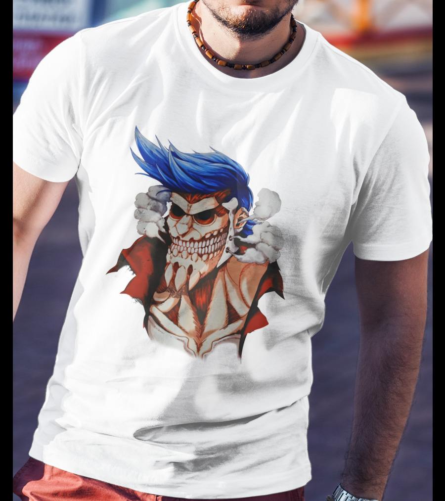 One Piece Franky Titan Transformation Crossover T-Shirt