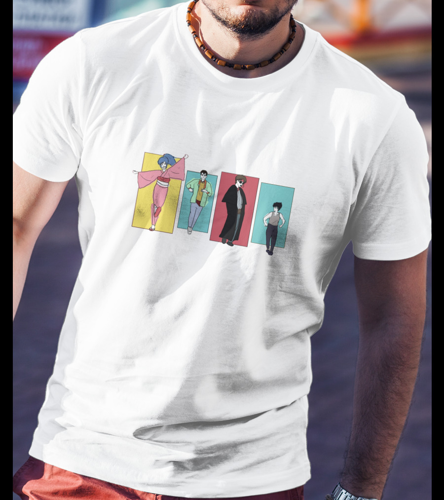 Yu Yu Hakusho Characters Colorful Panels T-Shirt