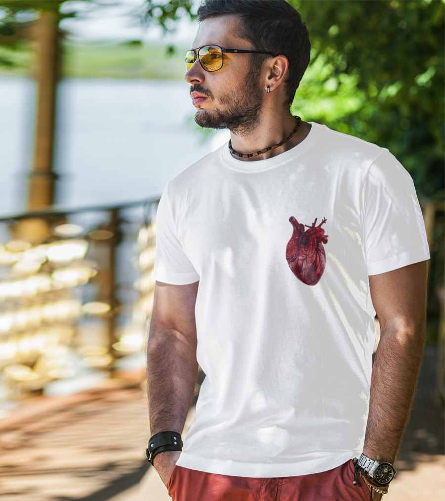 Anatomical Realistic Heart T-Shirt