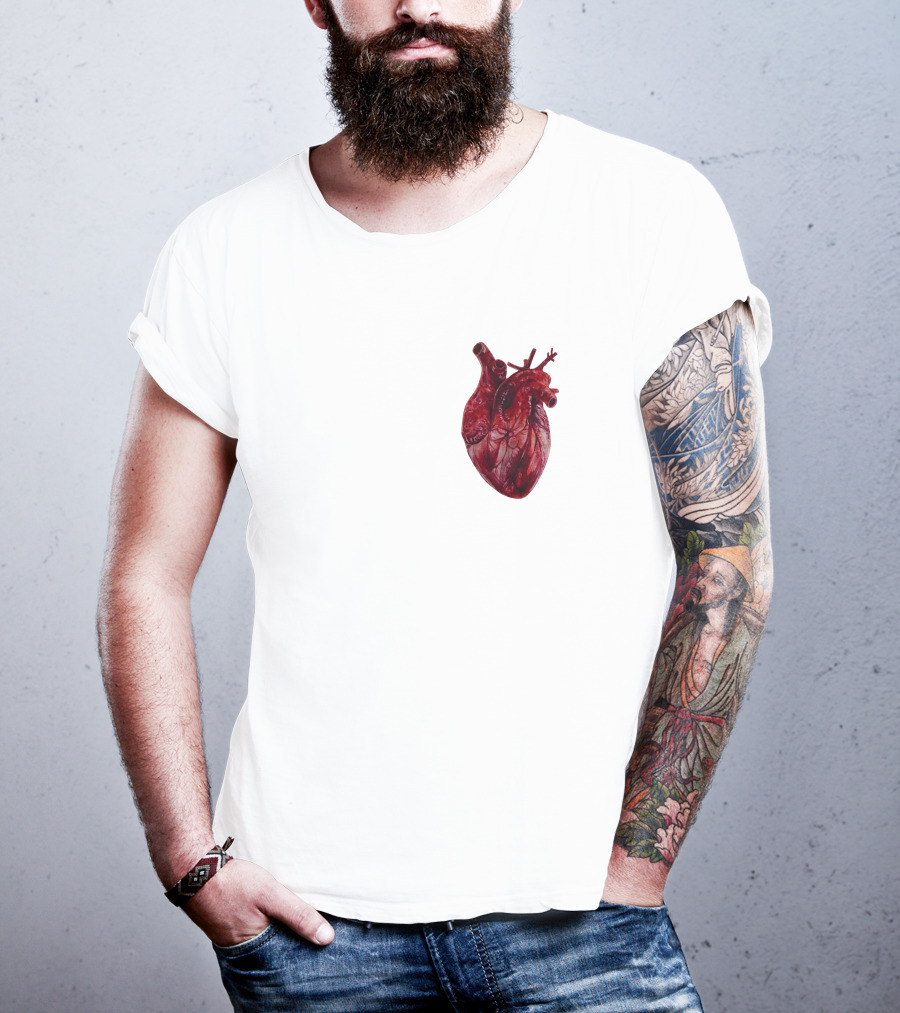 Anatomical Realistic Heart T-Shirt