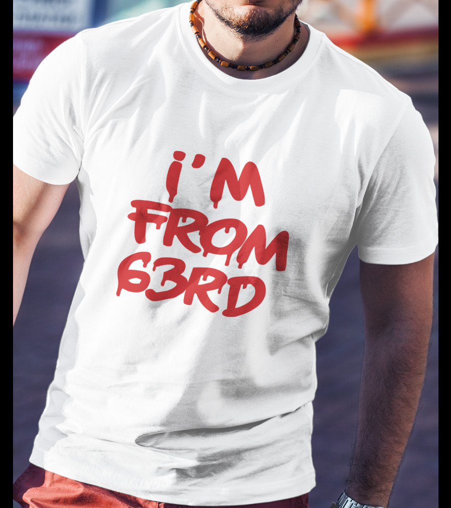 I'm From 63rd Real Fybjmane Red T-Shirt