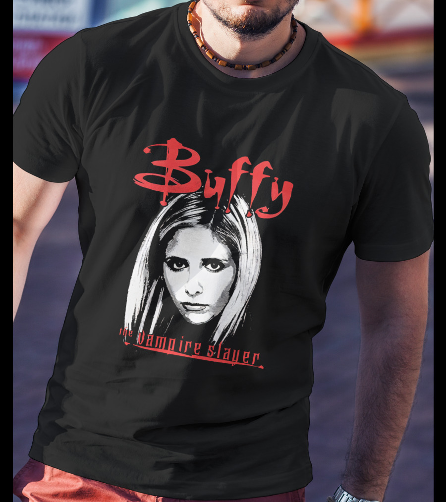 Buffy The Vampire Slayer Buffy Vampire Slayer Face Iconic Show T-Shirt
