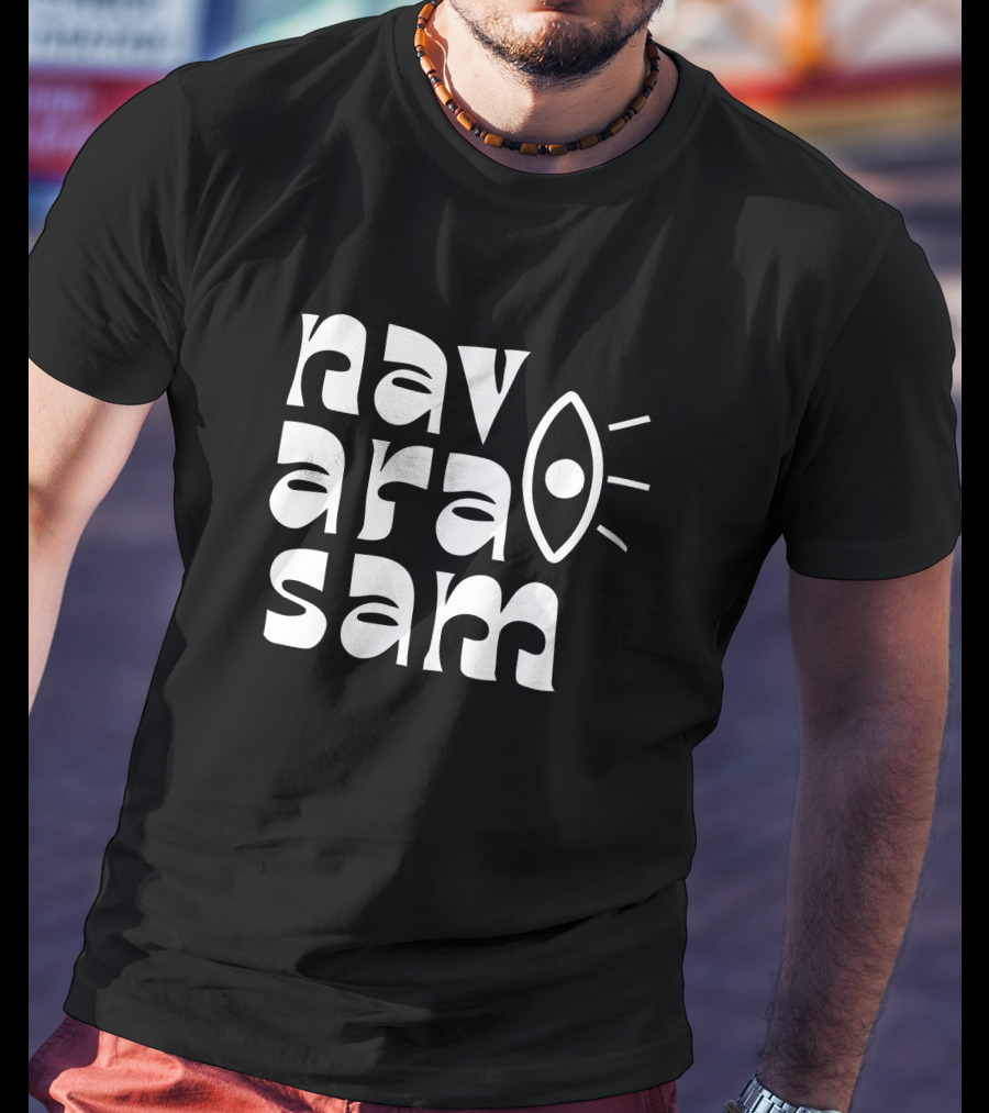 Navarasam Eye Symbol Typography By Sruthi Ranjani T-Shirt