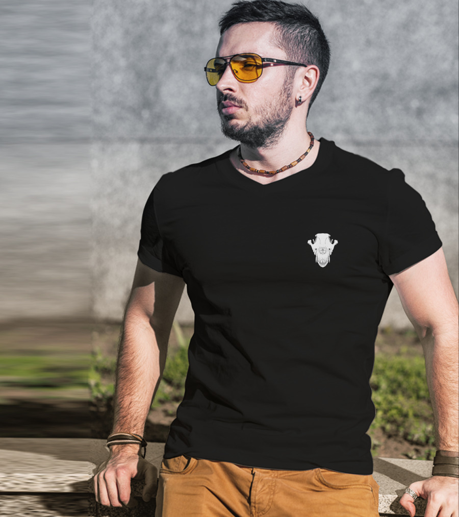 Wicked Bone Club Hound Skull T-Shirt