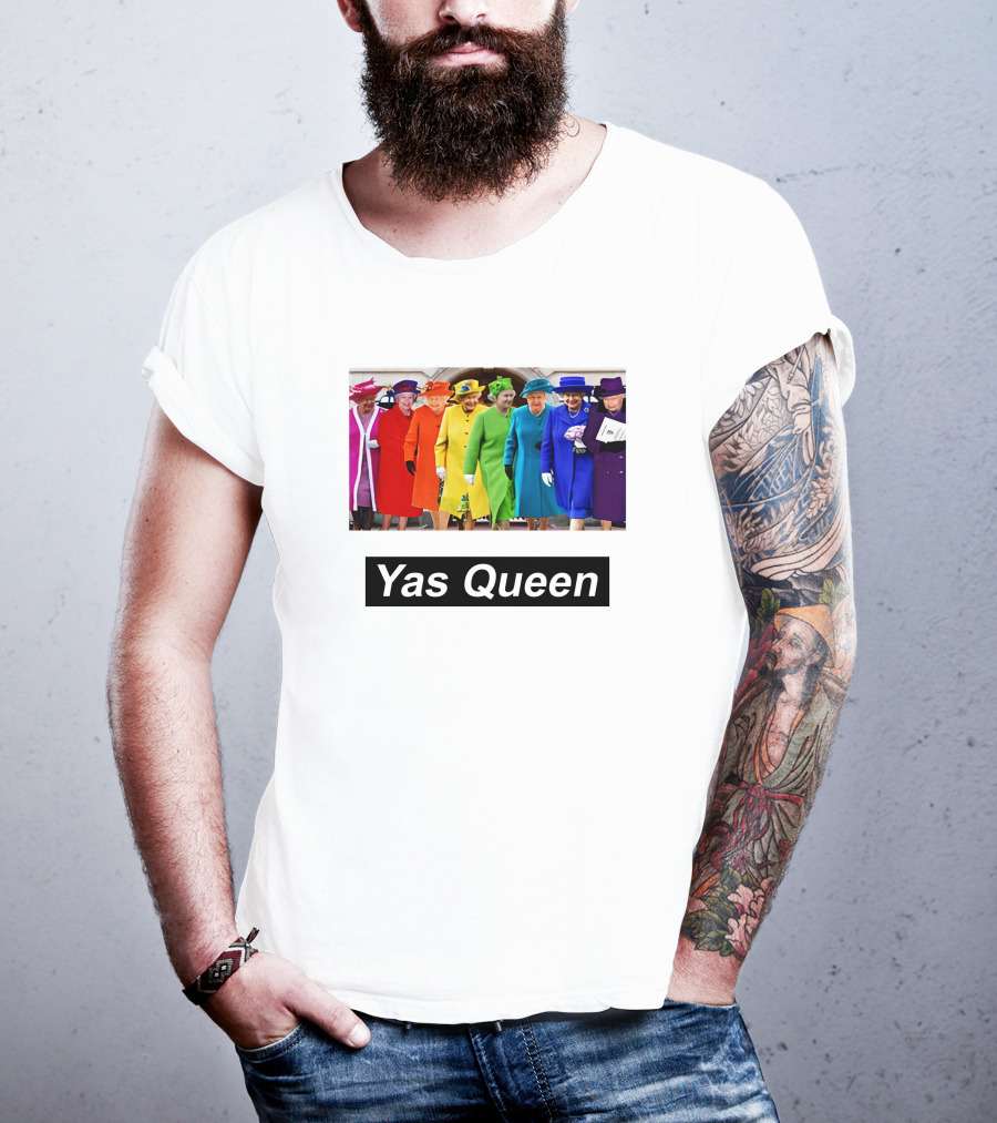 Yas Queen Rainbow Fashion T-Shirt