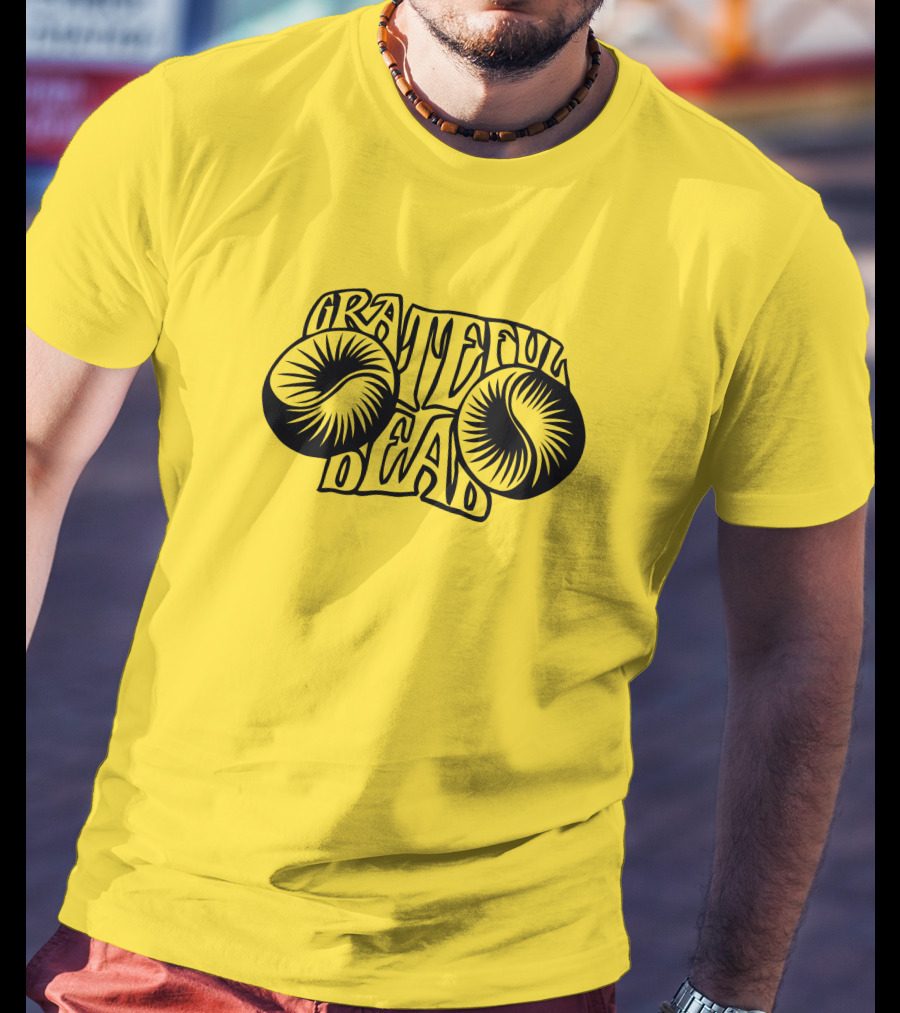 Bo Bushnell Grateful Dead 1967 Psychedelic Text T-Shirt
