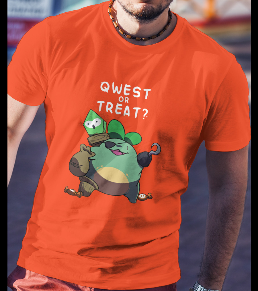 Qwest Or Treat Halloween Quest Sprout Pirate Hook Candy T-Shirt