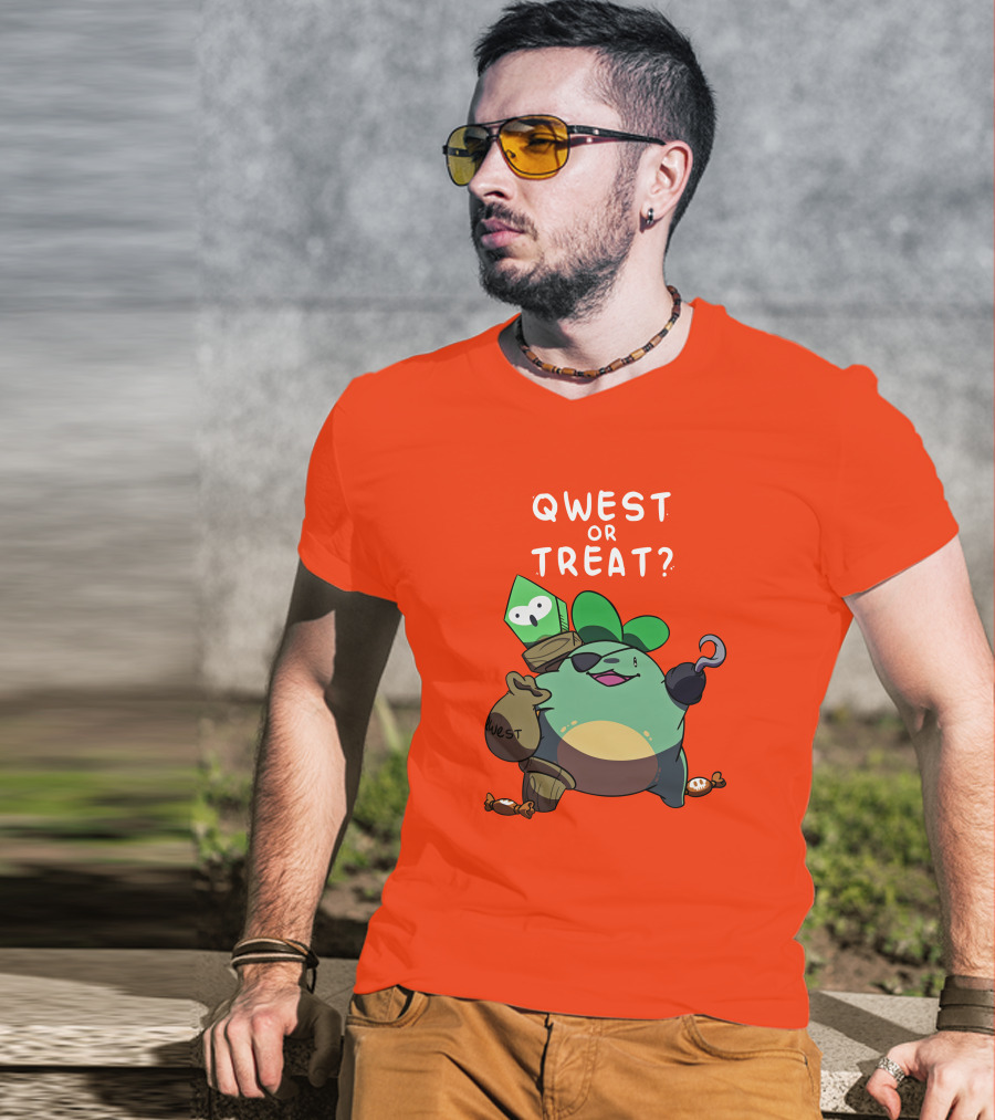 Qwest Or Treat Halloween Quest Sprout Pirate Hook Candy T-Shirt